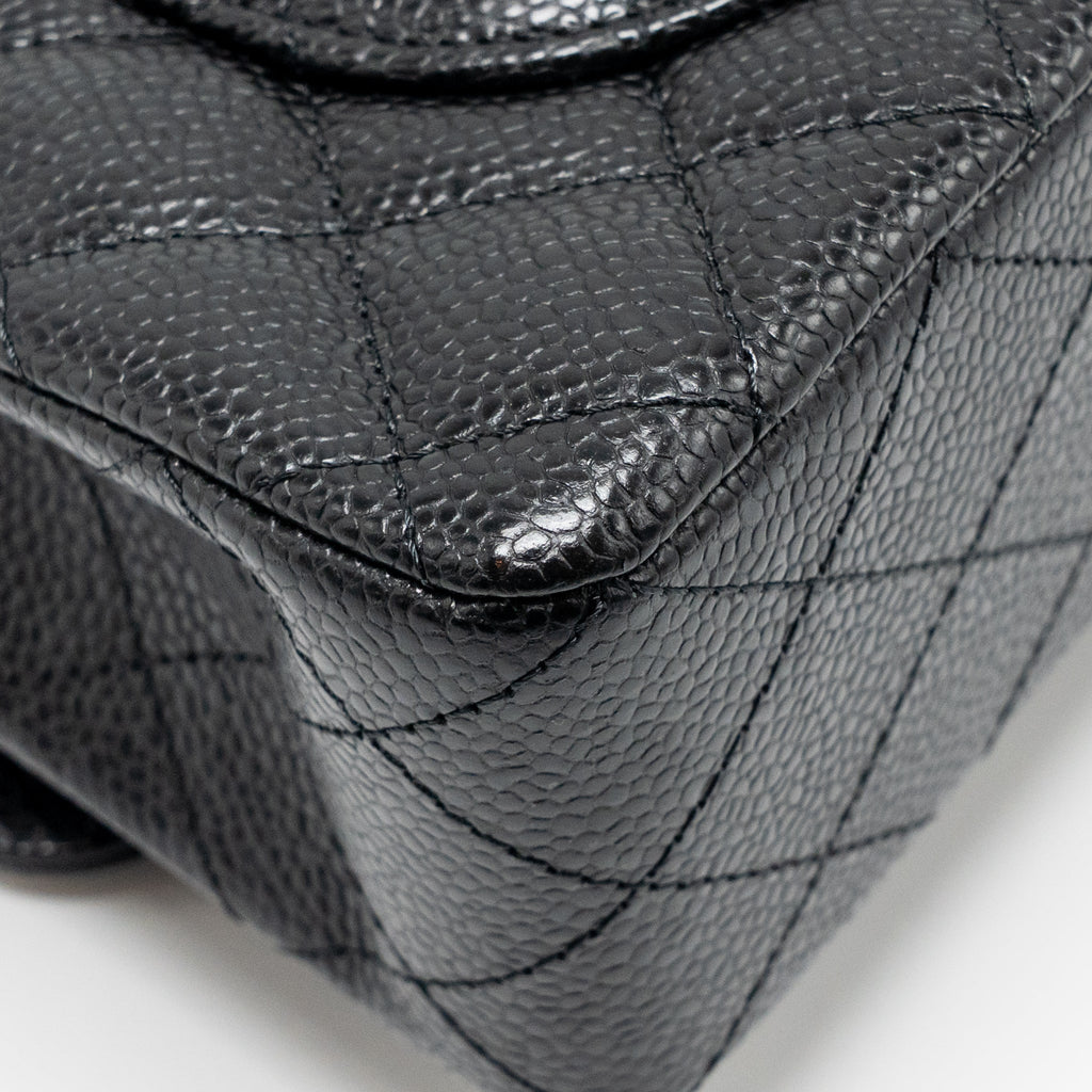 chanel-small-classic-double-flap-bag-caviar-black-ghwmicrochip-2