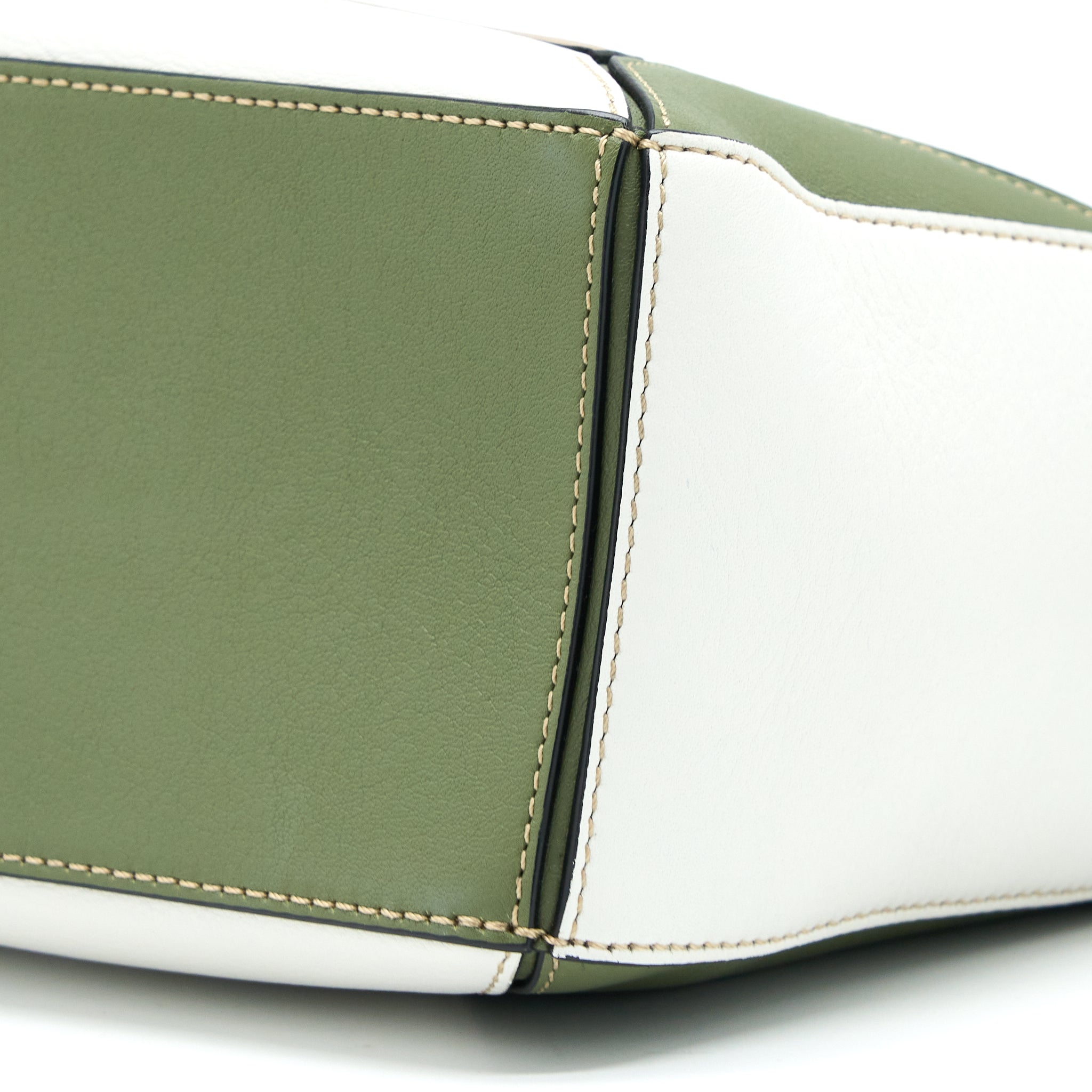 loewe-small-puzzle-colorblock-beige-white-green-shw