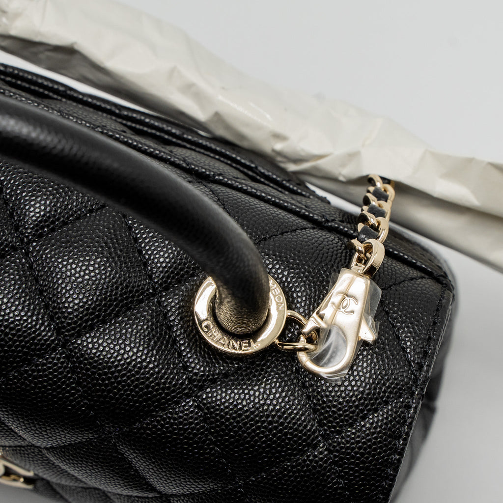 chanel-small-coco-handle-caviar-black-lghw-microchip-7
