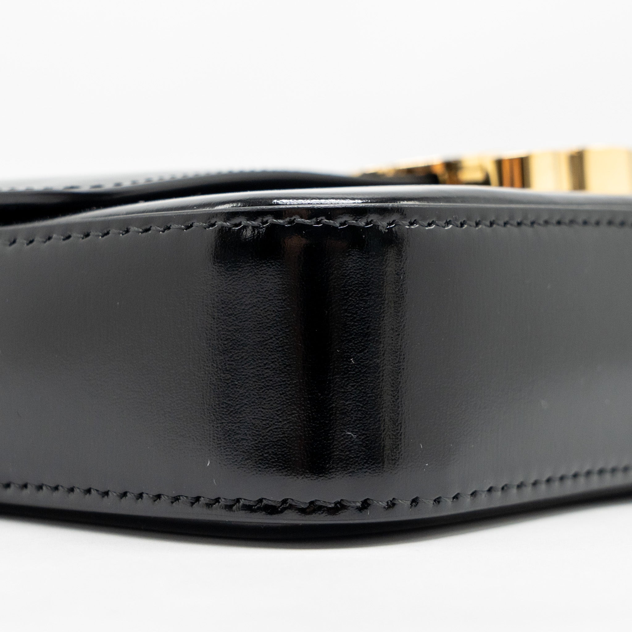 celine-triomphe-shoulder-bag-shiny-calfskin-black-ghw-2