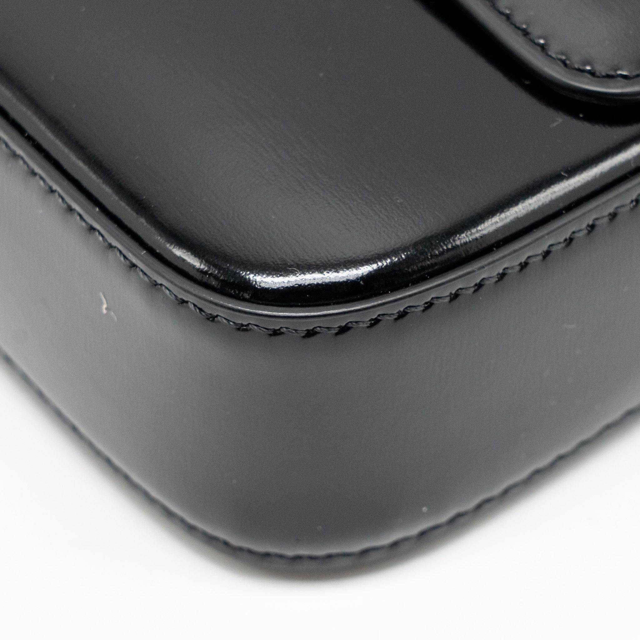 celine-triomphe-shoulder-bag-shiny-calfskin-black-ghw-2