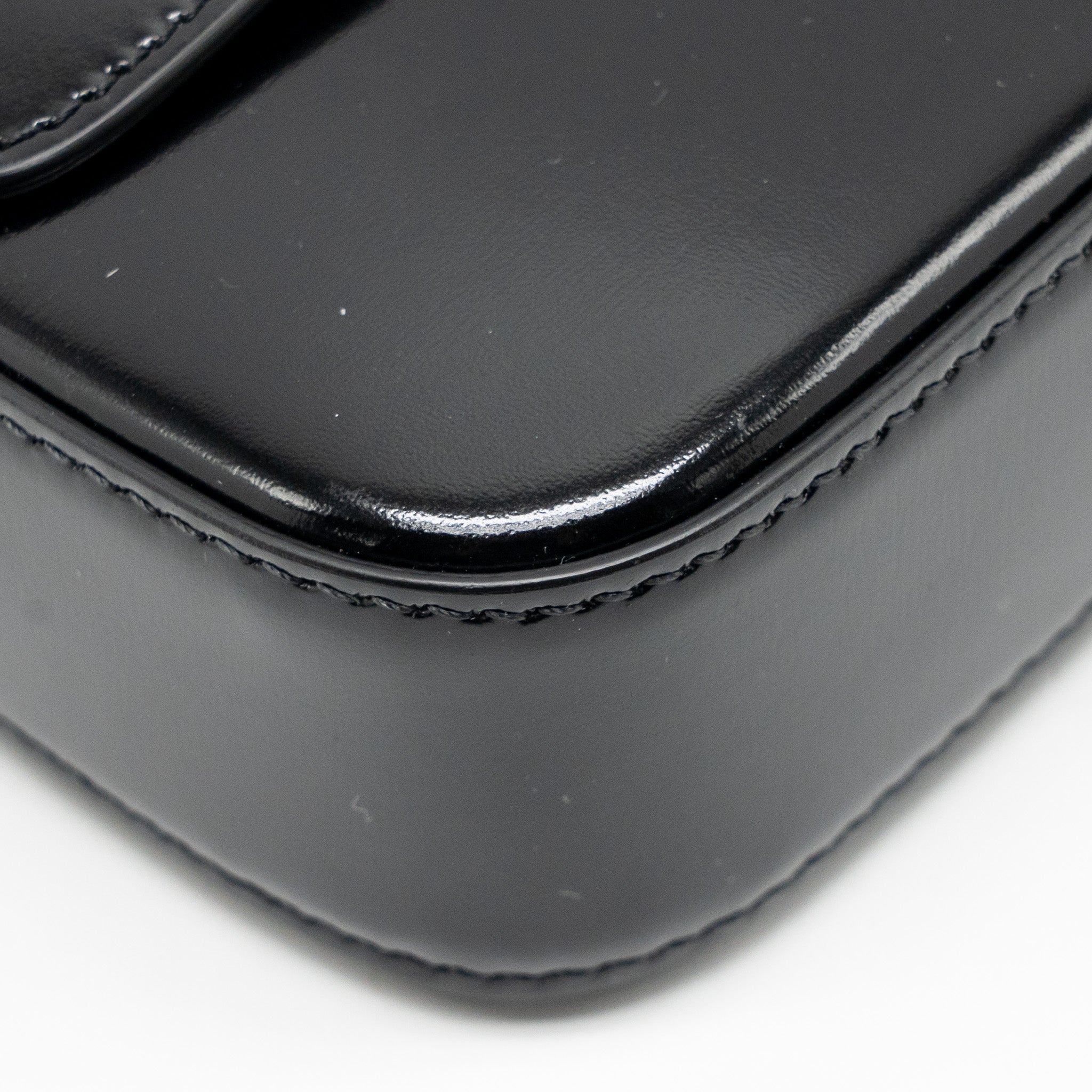 celine-triomphe-shoulder-bag-shiny-calfskin-black-ghw-2