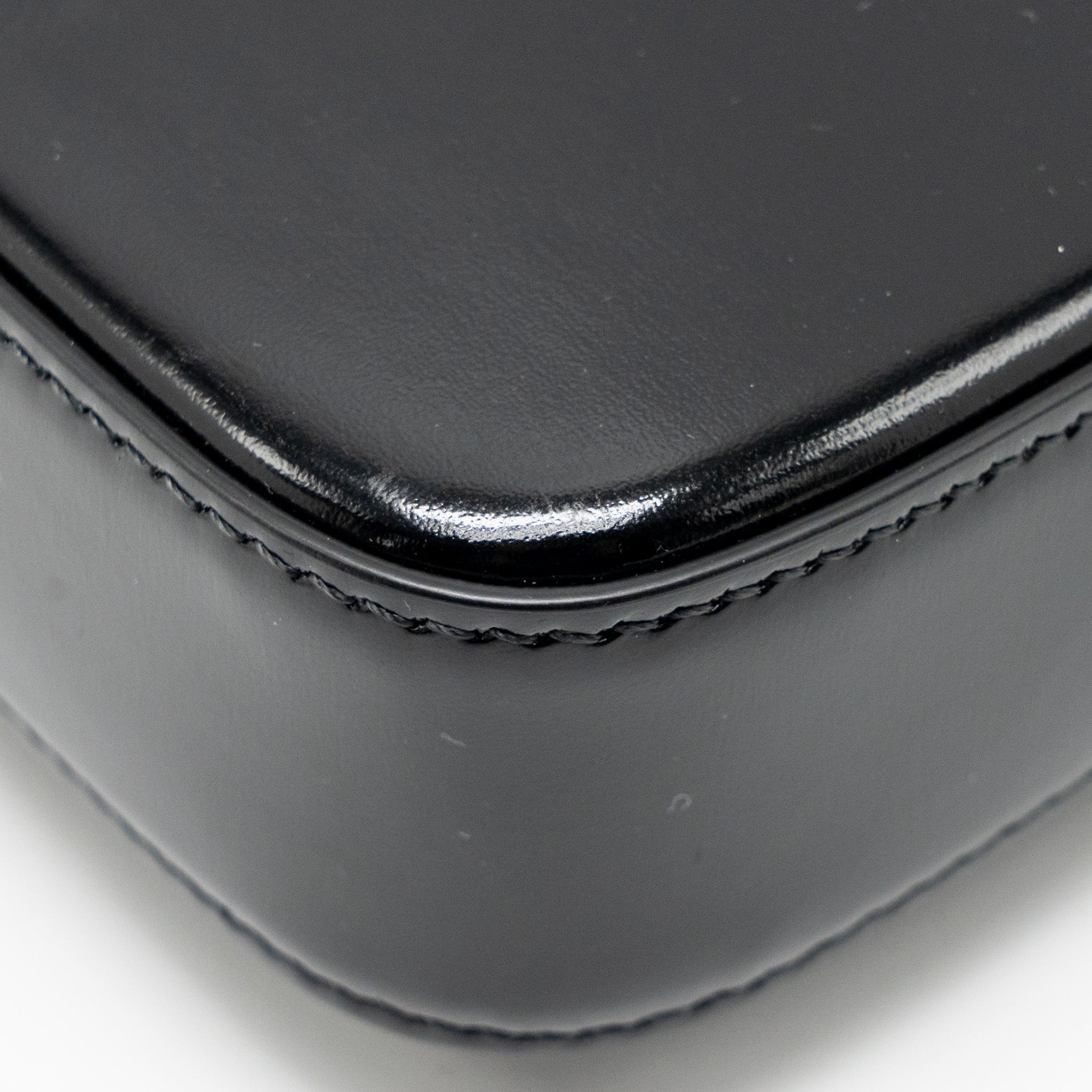 celine-triomphe-shoulder-bag-shiny-calfskin-black-ghw-2