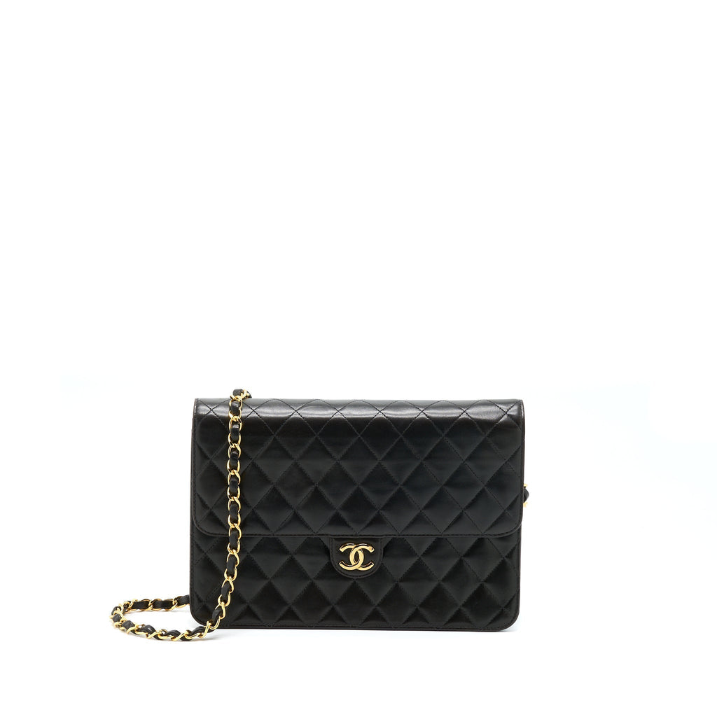 chanel-vintage-flap-bag-lambskin-black-ghw
