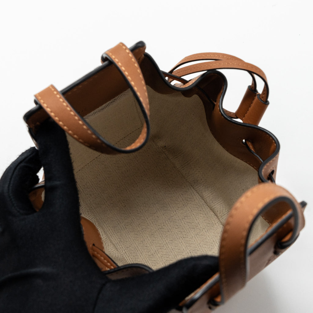 loewe-mini-hammock-drawstring-calfskin-tan-shw