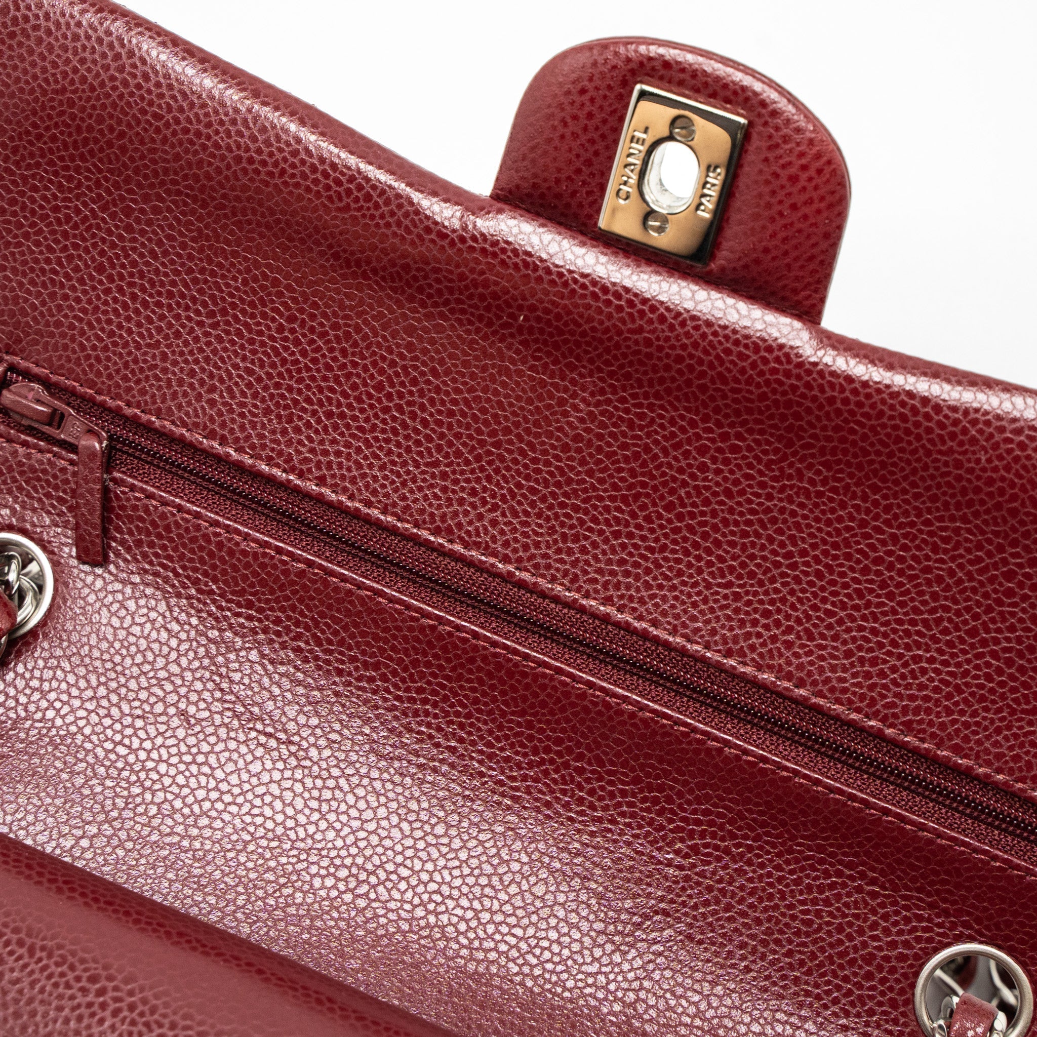 chanel-medium-classic-double-flap-bag-caviar-dark-red-shw