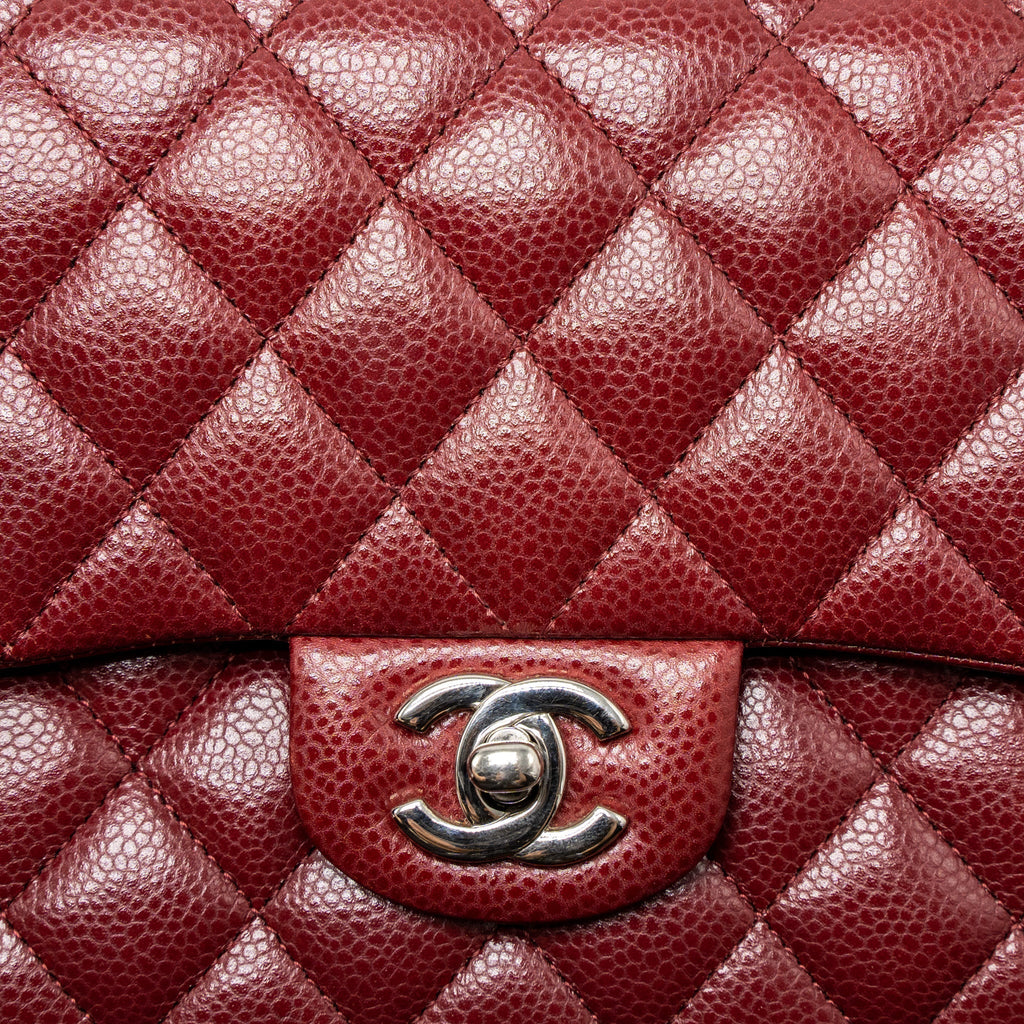 chanel-medium-classic-double-flap-bag-caviar-dark-red-shw