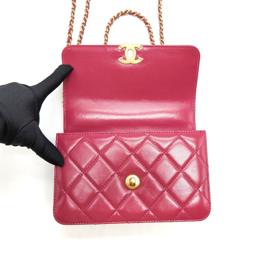 chanel-21a-small-gold-crush-flap-bag-with-chain-calfskin-raspberry-pink-ghw-microchip