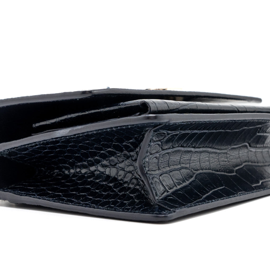 saint-laurent-ysl-mini-sunset-bag-crocodile-embossed-calfskin-black-shw