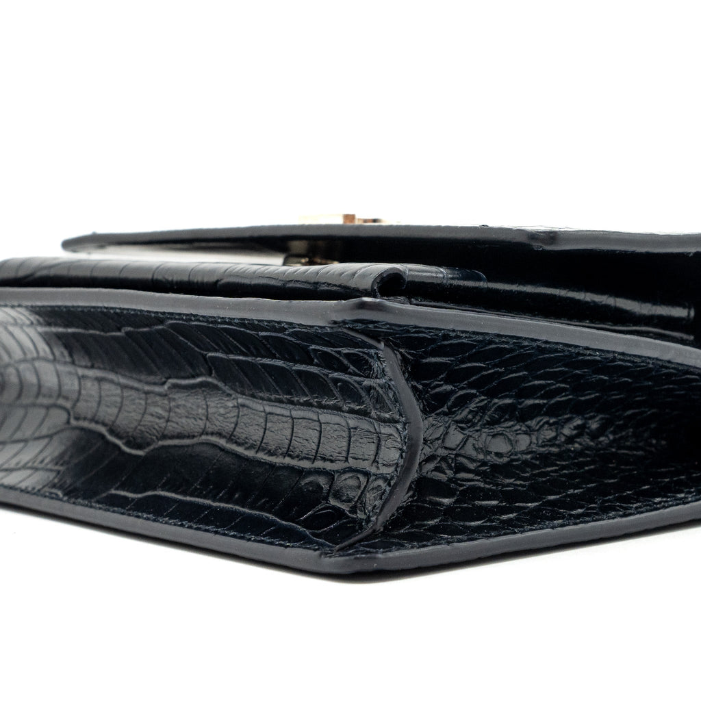 saint-laurent-ysl-mini-sunset-bag-crocodile-embossed-calfskin-black-shw