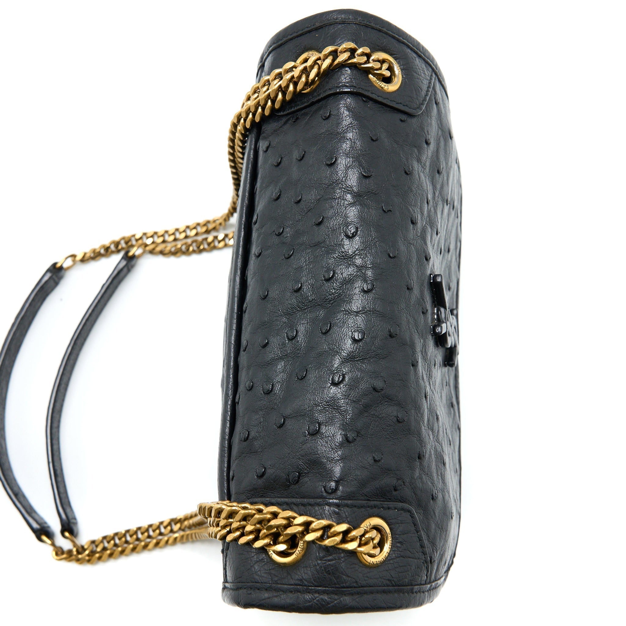 saint-laurent-niki-baby-ostrich-black-ghw