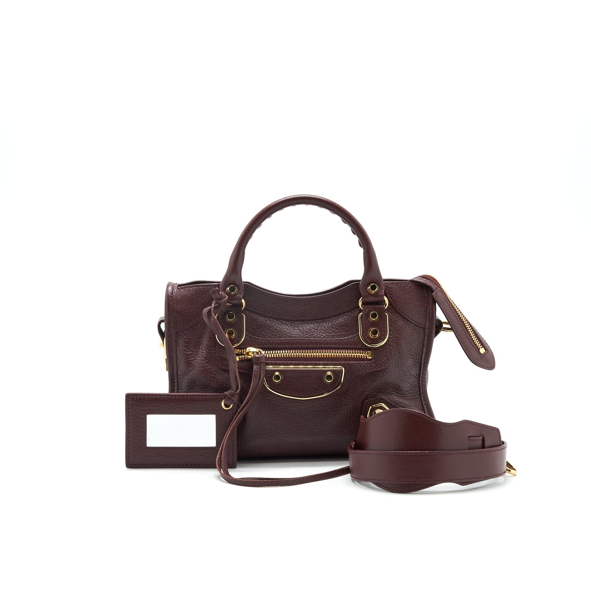balenciaga-mini-edged-city-bag-burgundy-with-ghw