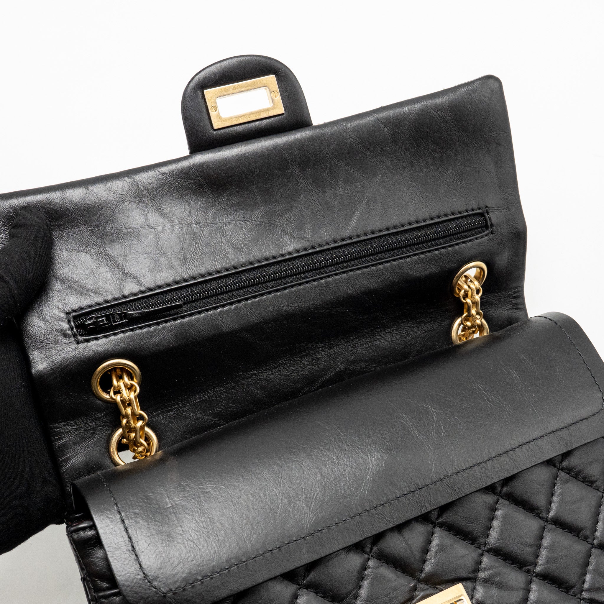 chanel-small-2-55-reissue-flap-bag-aged-calfskin-black-ghw-copy-1