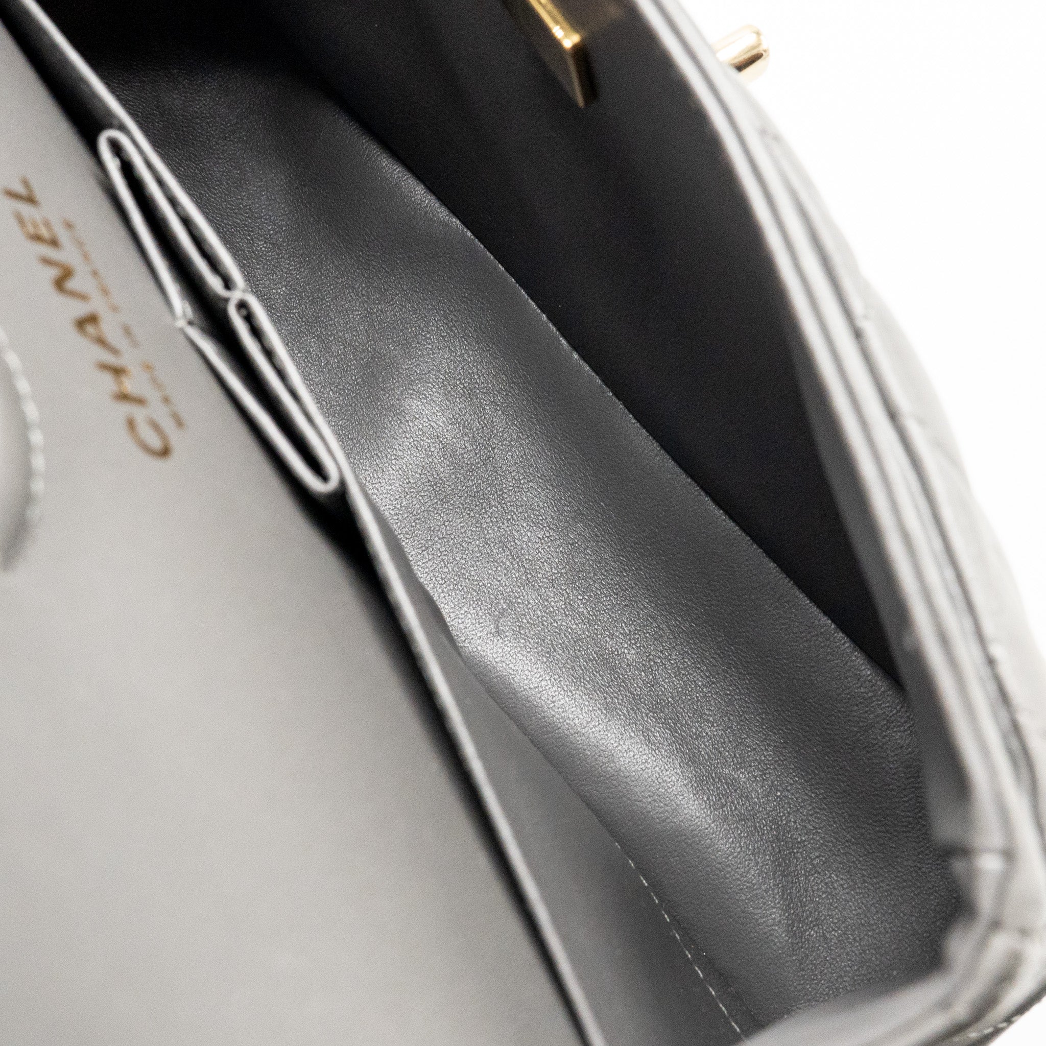 chanel-small-classic-double-flap-bag-lambskin-grey-lghw-microchip