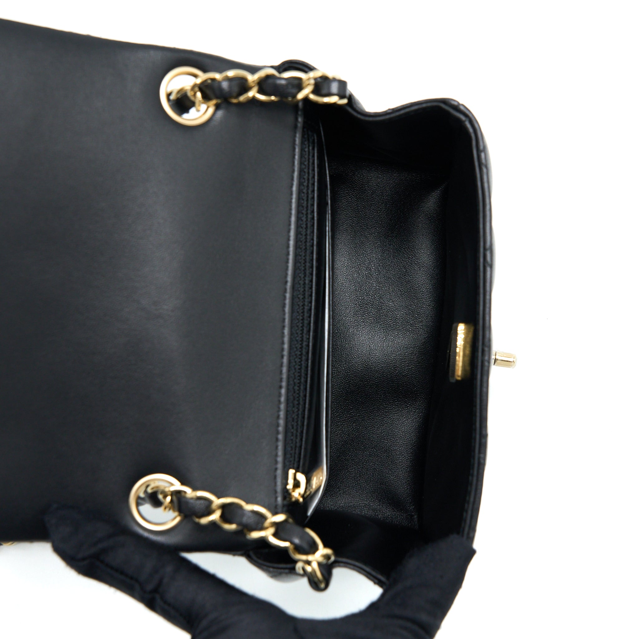 chanel-mini-square-flap-bag-lambskin-black-lghw-microchip-7