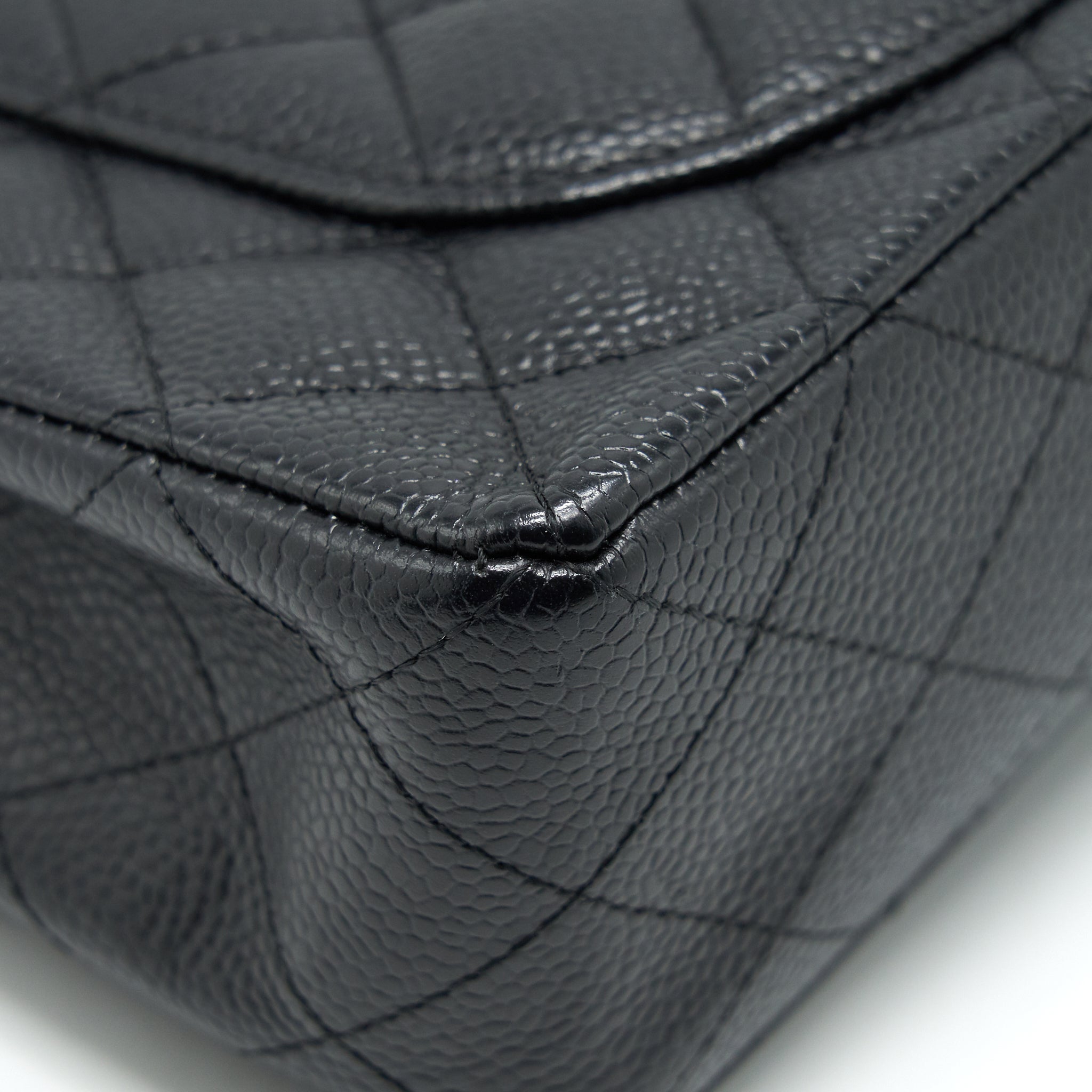 chanel-small-classic-double-flap-bag-black-caviar-shw