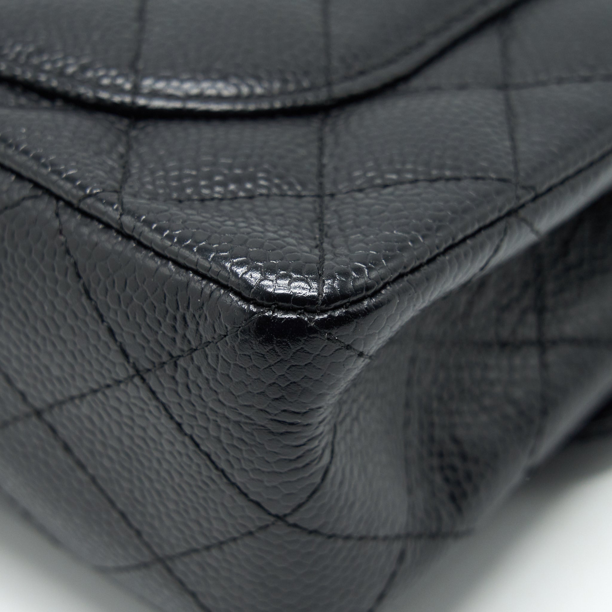 chanel-small-classic-double-flap-bag-black-caviar-shw