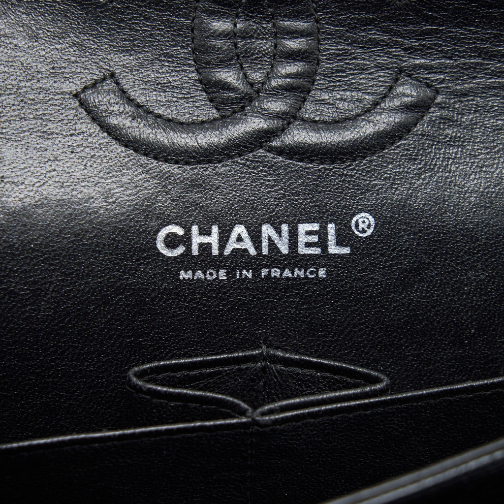 chanel-small-classic-double-flap-bag-black-caviar-shw
