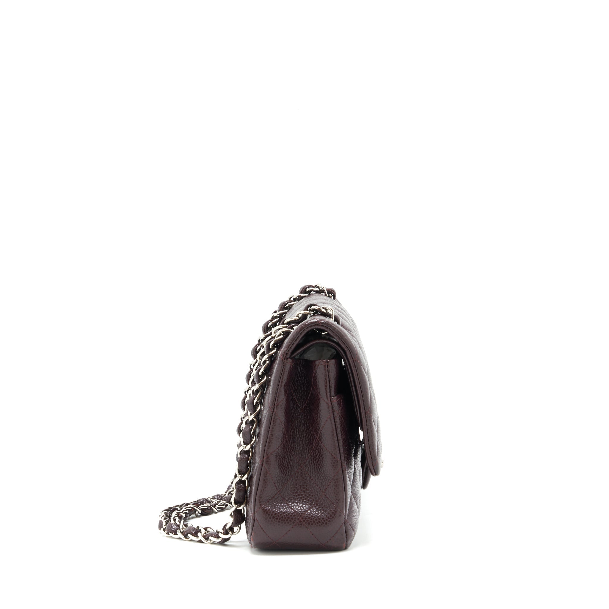 chanel-medium-classic-double-flap-bag-caviar-burgundy-shw