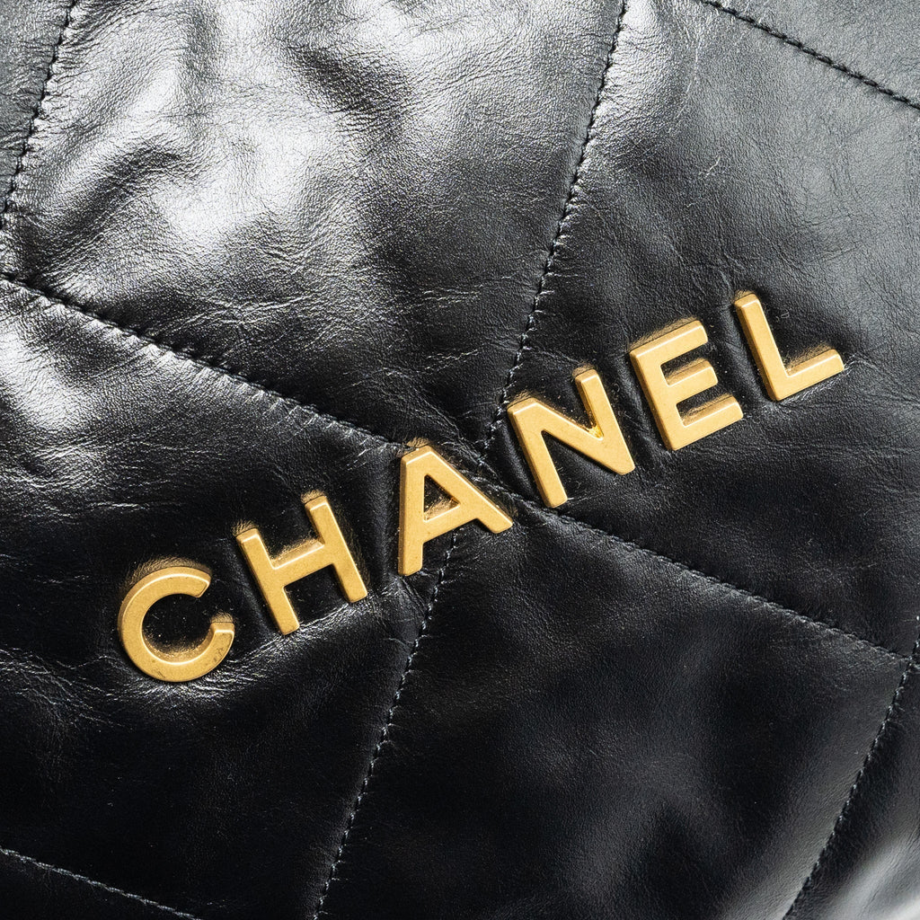 chanel-medium-22-bag-shiny-calfskin-black-ghw-copy