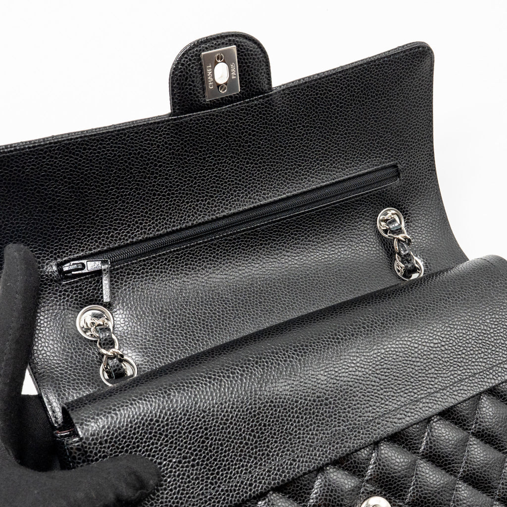 chanel-medium-classic-double-flap-bag-caviar-black-shw-15