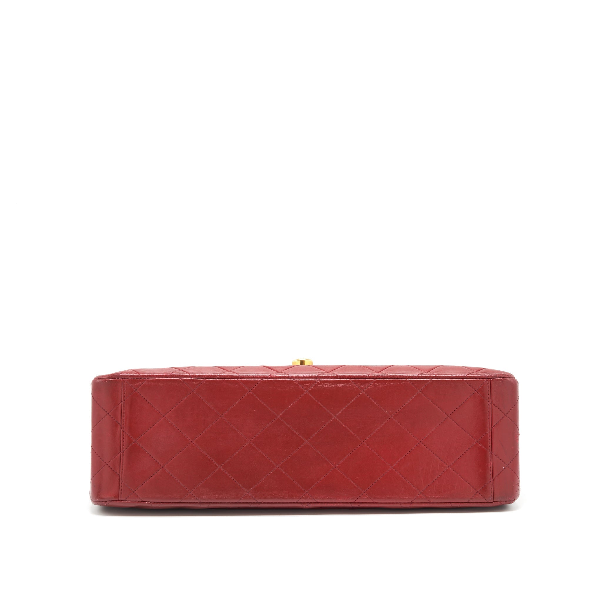 chanel-vintage-maxi-flap-bag-lambskin-red-ghw
