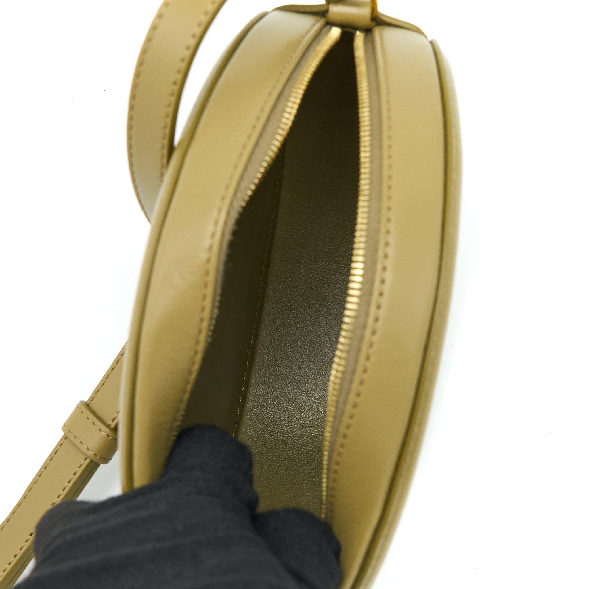 celine-crossbody-oval-purse-calfskin-olive-ghw-1