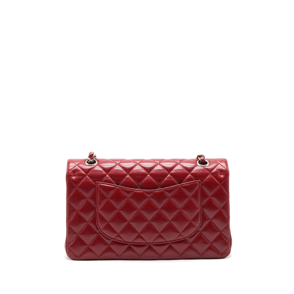 chanel-medium-classic-double-flap-bag-caviar-red-shw