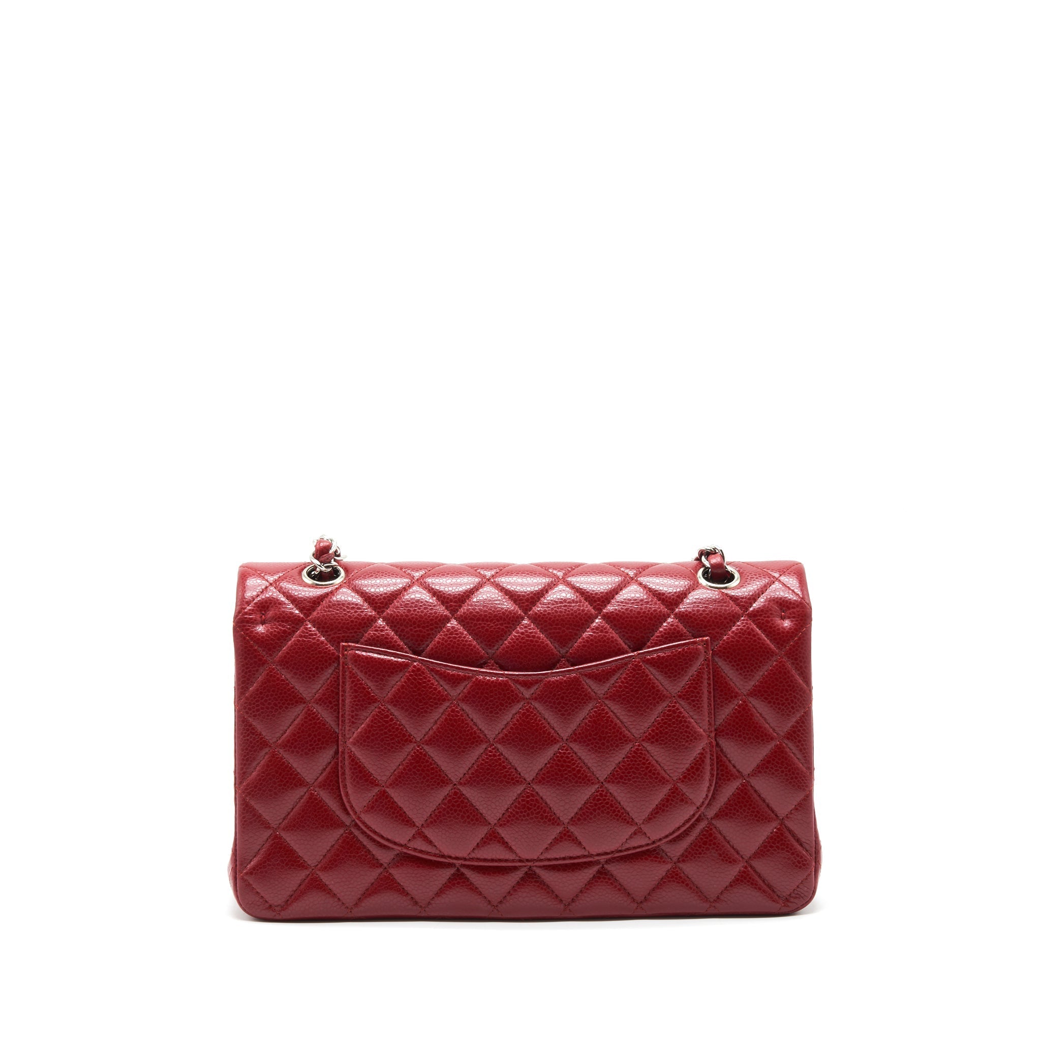chanel-medium-classic-double-flap-bag-caviar-red-shw