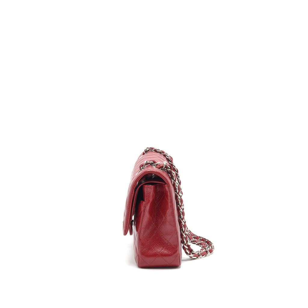 chanel-medium-classic-double-flap-bag-caviar-red-shw
