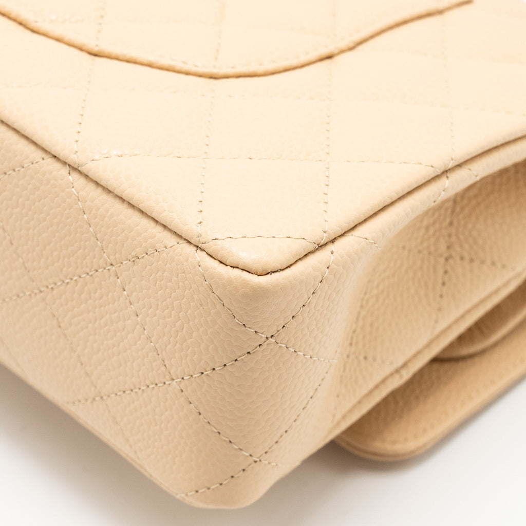 chanel-medium-classic-double-flap-caviar-beige-ghw
