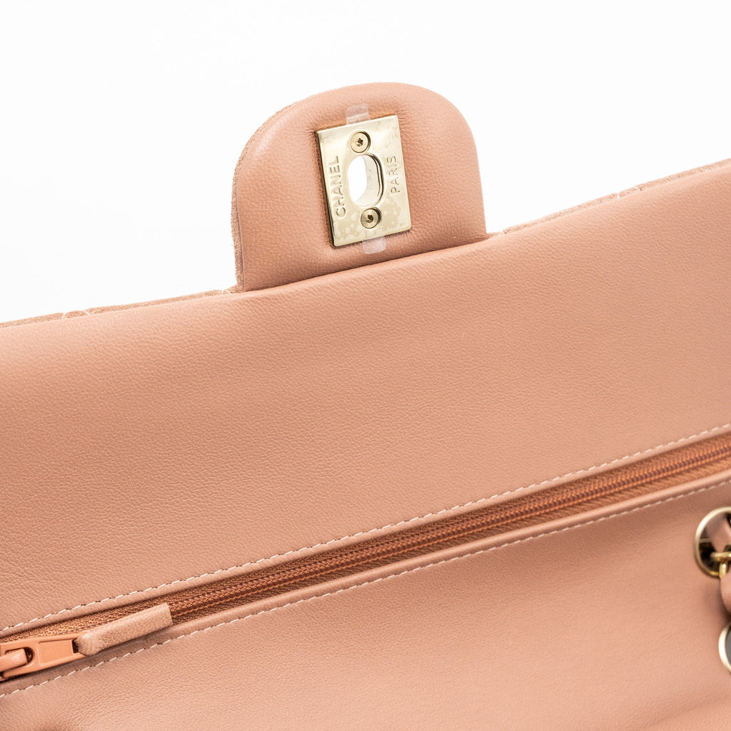 chanel-medium-classic-double-flap-bag-suede-leather-light-brown-lghw-microchip