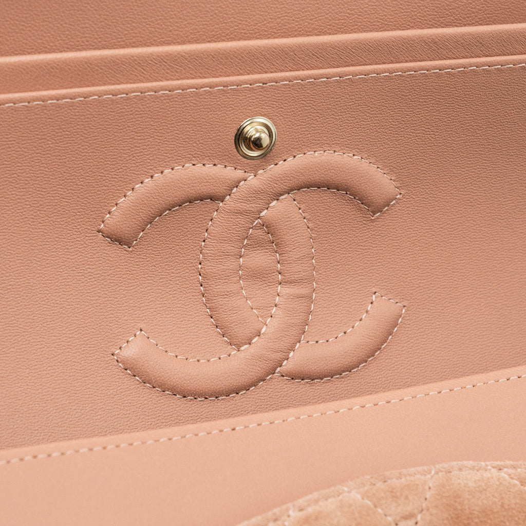 chanel-medium-classic-double-flap-bag-suede-leather-light-brown-lghw-microchip