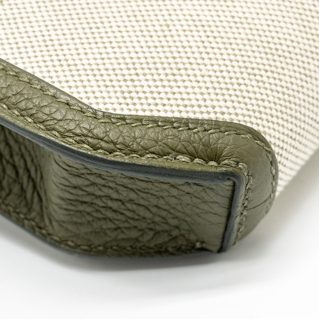 hermes-pochette-kelly-depeches-25-canvas-togo-ecru-beige-vert-olive-ghw-stamp-u