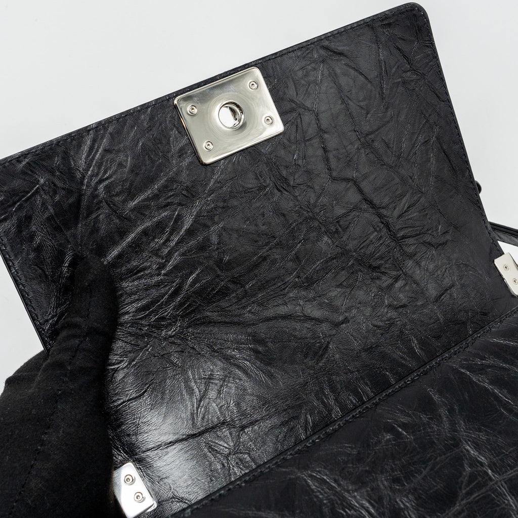 chanel-medium-chevron-boy-bag-limited-edition-calfskin-black-shw