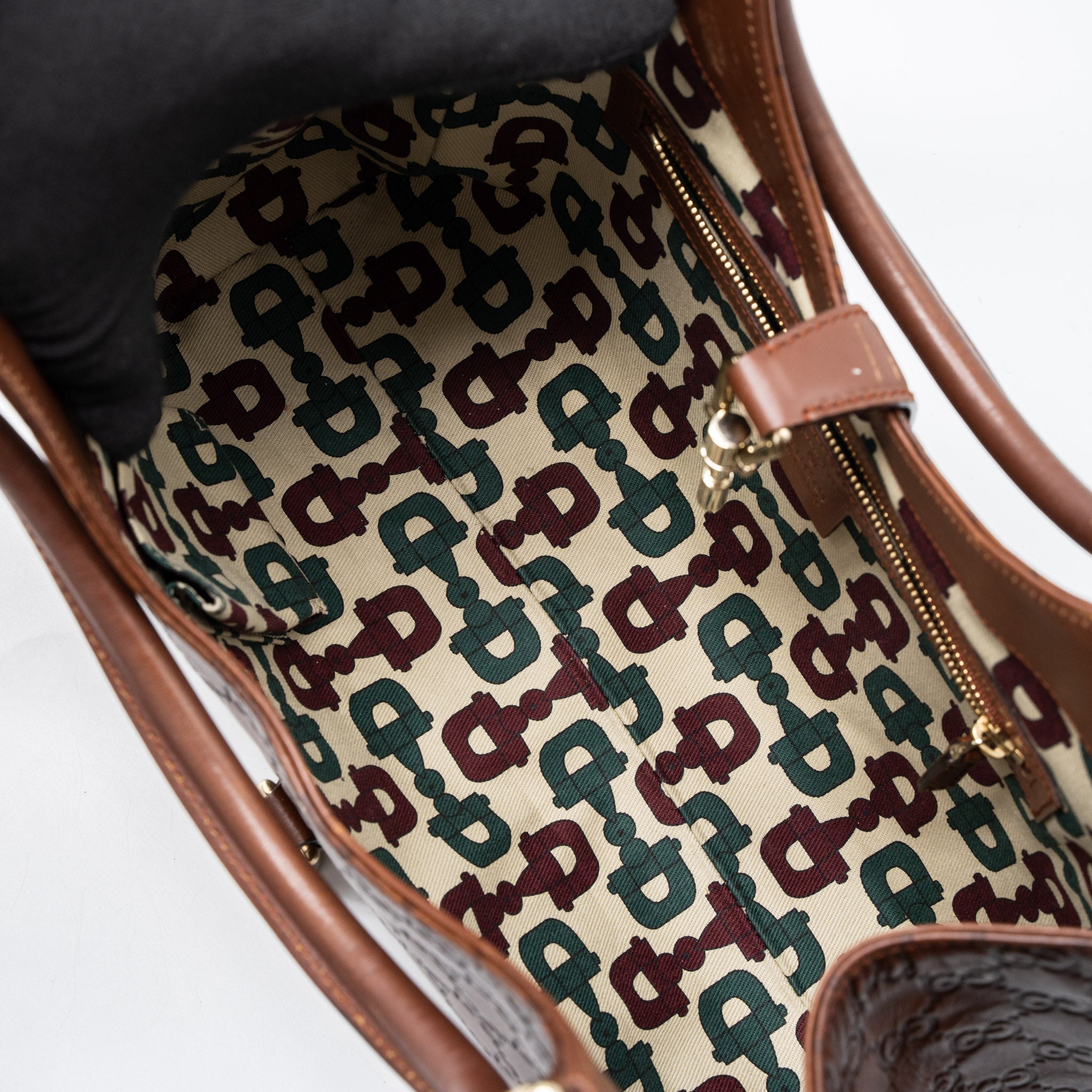 gucci-vintage-jackie-bag-gg-supreme-calfskin-brown-ghw