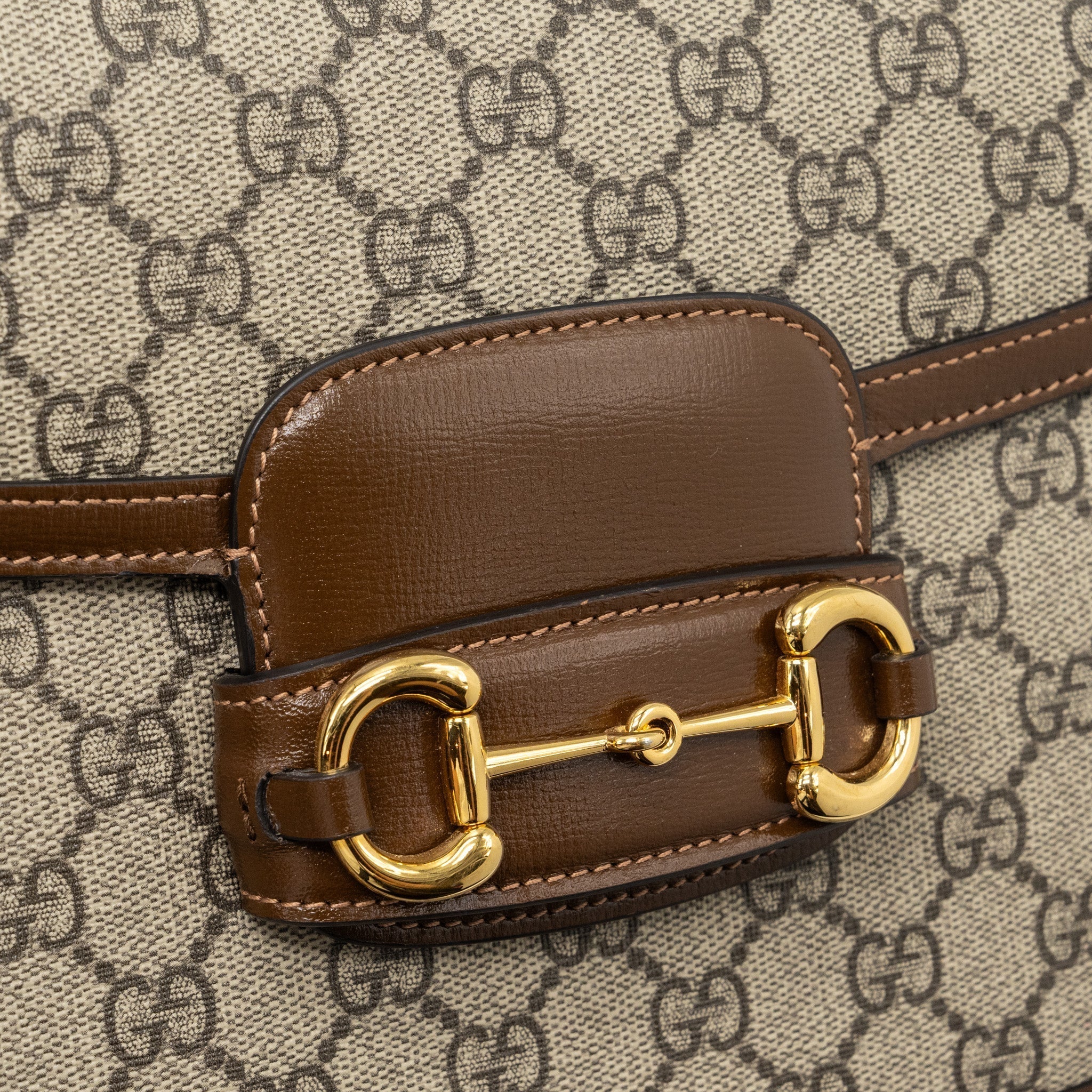 gucci-horsebit-1955-shoulder-bag-gg-supreme-canvas-leather-brown-ghw