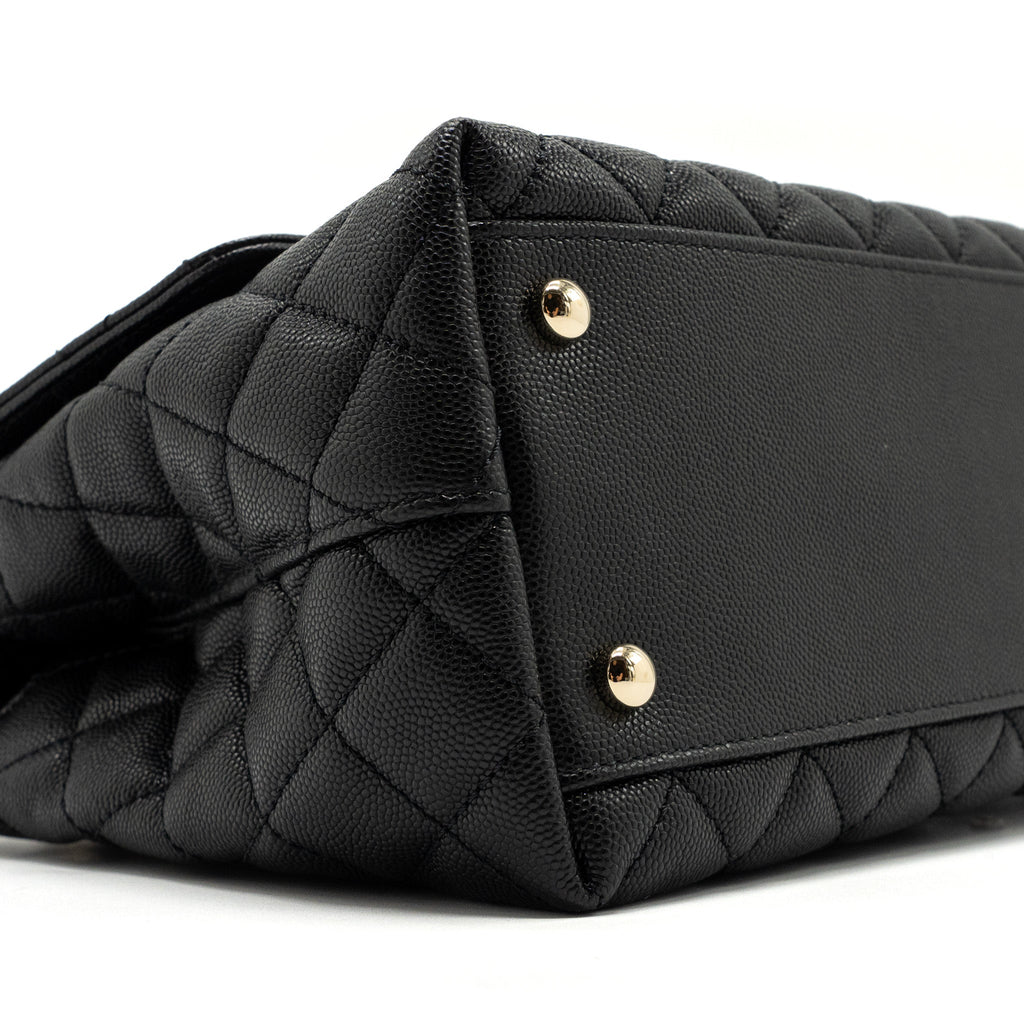 chanel-medium-coco-handle-lizard-embossed-handle-caviar-black-lghw-microchip