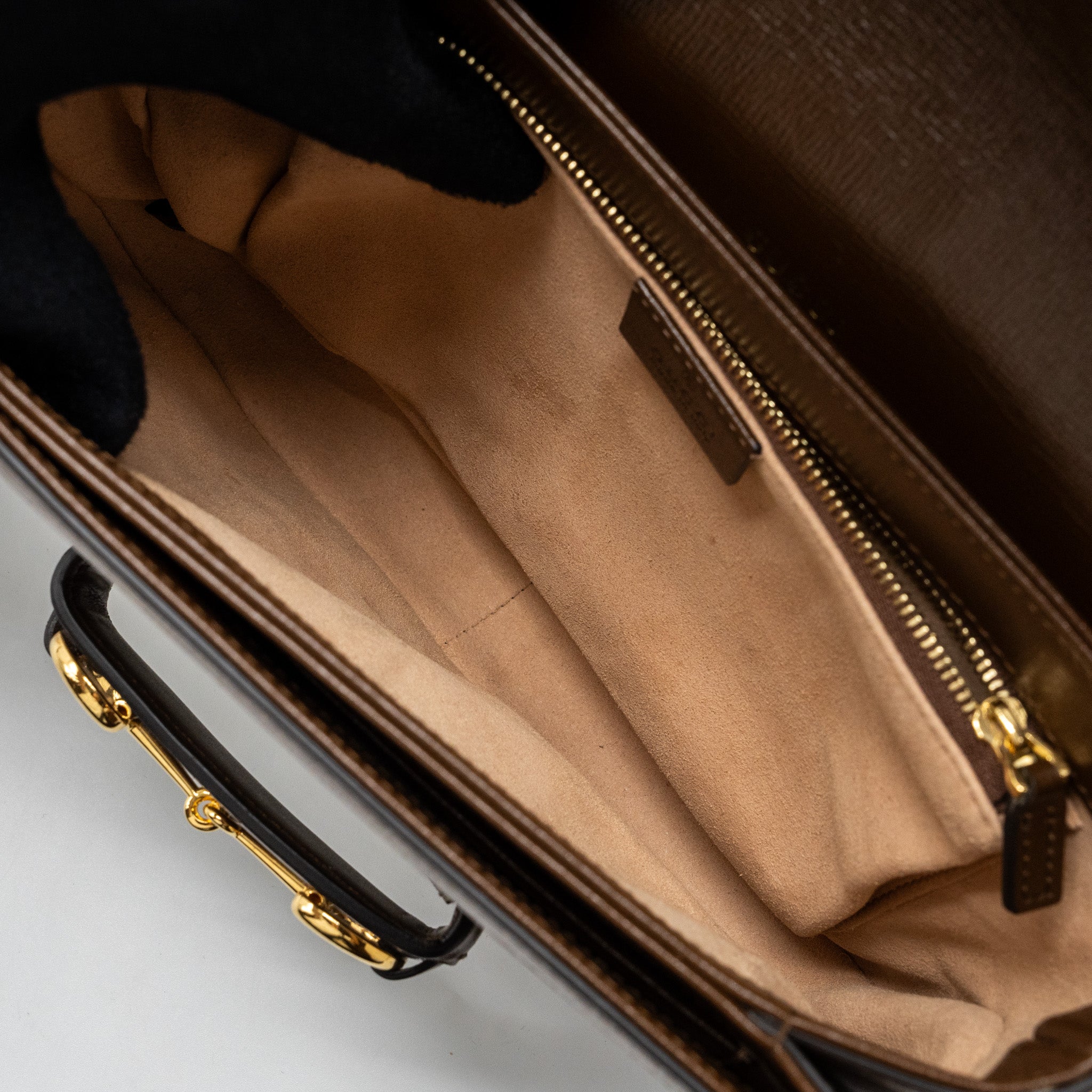 gucci-horsebit-1955-shoulder-bag-gg-supreme-canvas-leather-brown-ghw