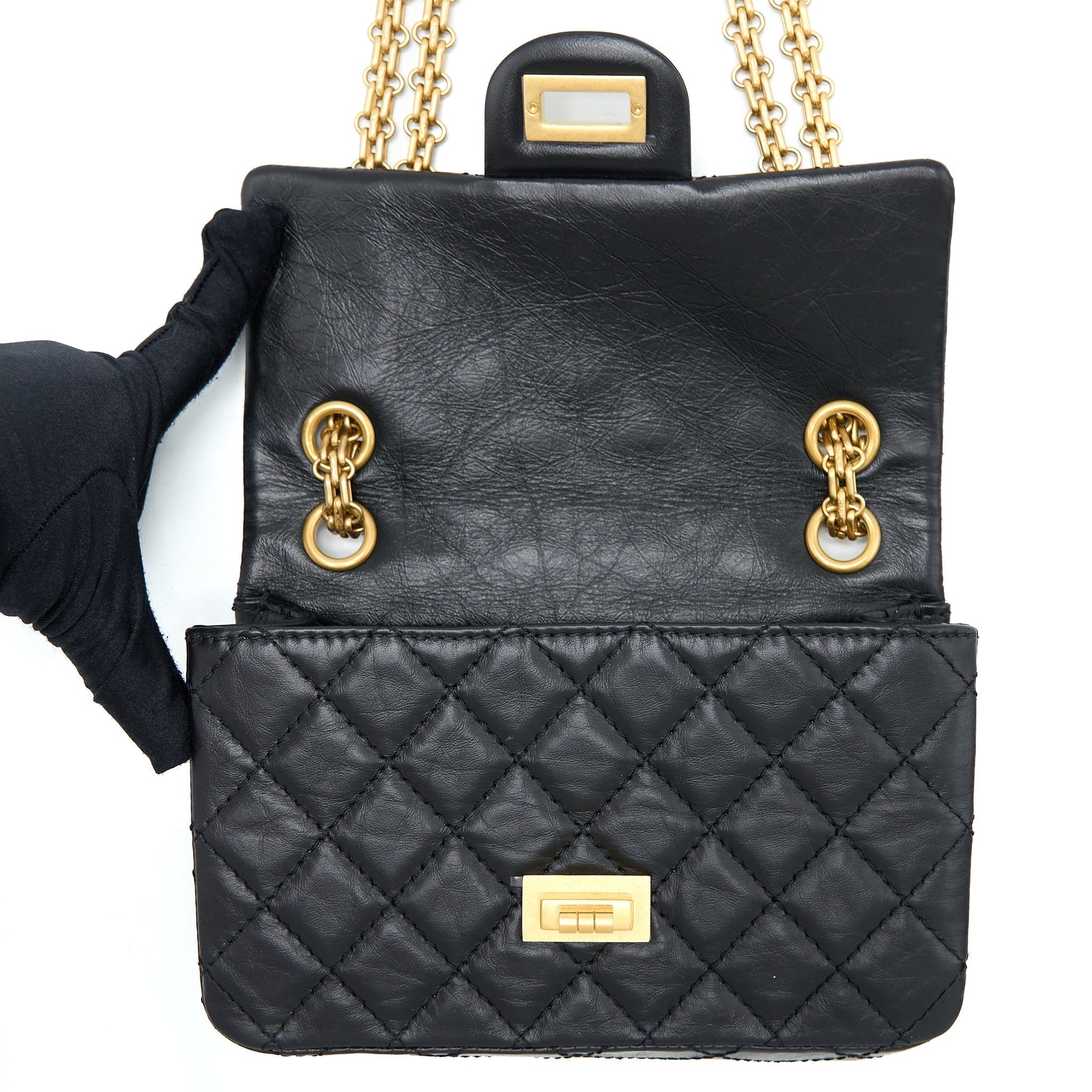 chanel-mini-2-55-reissue-flap-bag-aged-calfskin-black-brushed-ghw-microchip-3