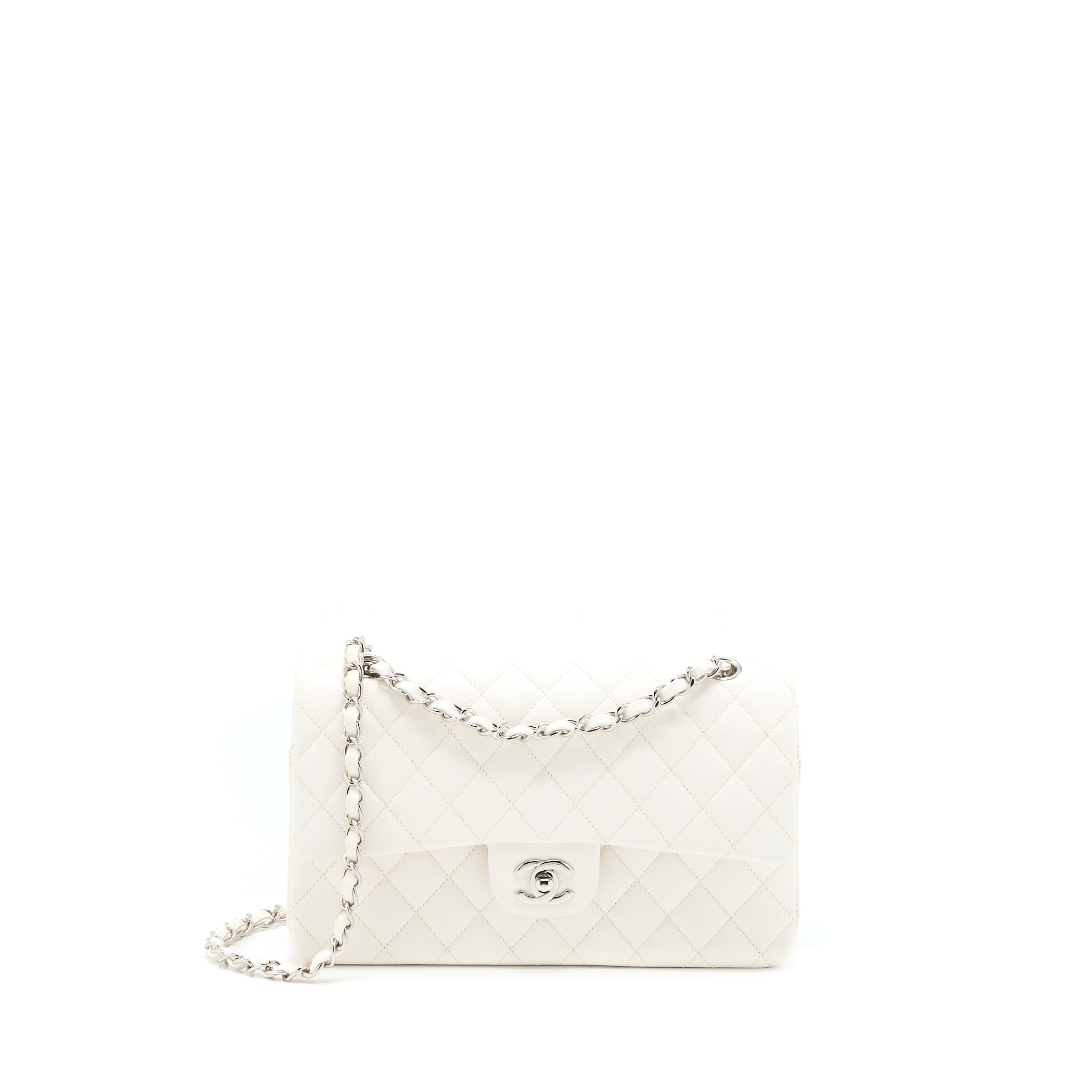 chanel-medium-classic-double-flap-bag-caviar-white-shw-microchip