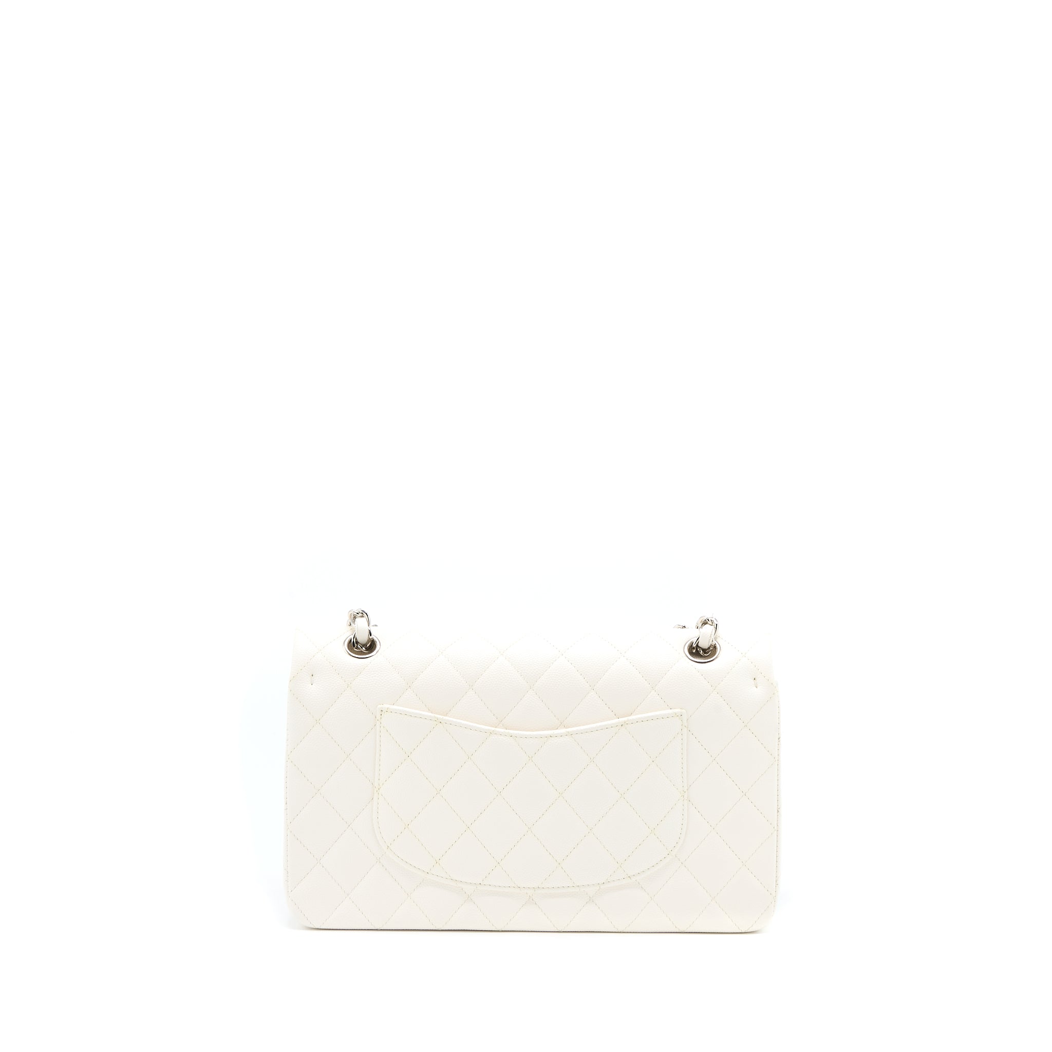 chanel-medium-classic-double-flap-bag-caviar-white-shw-microchip