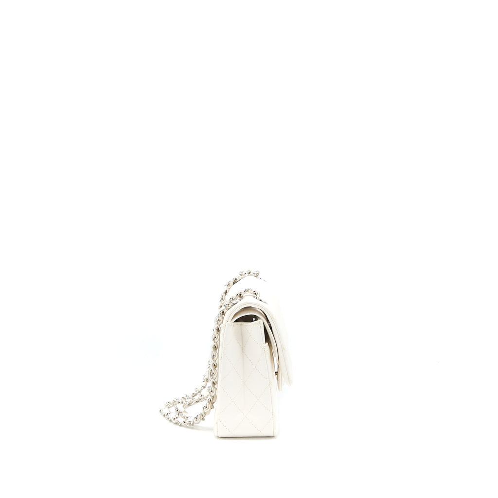 chanel-medium-classic-double-flap-bag-caviar-white-shw-microchip