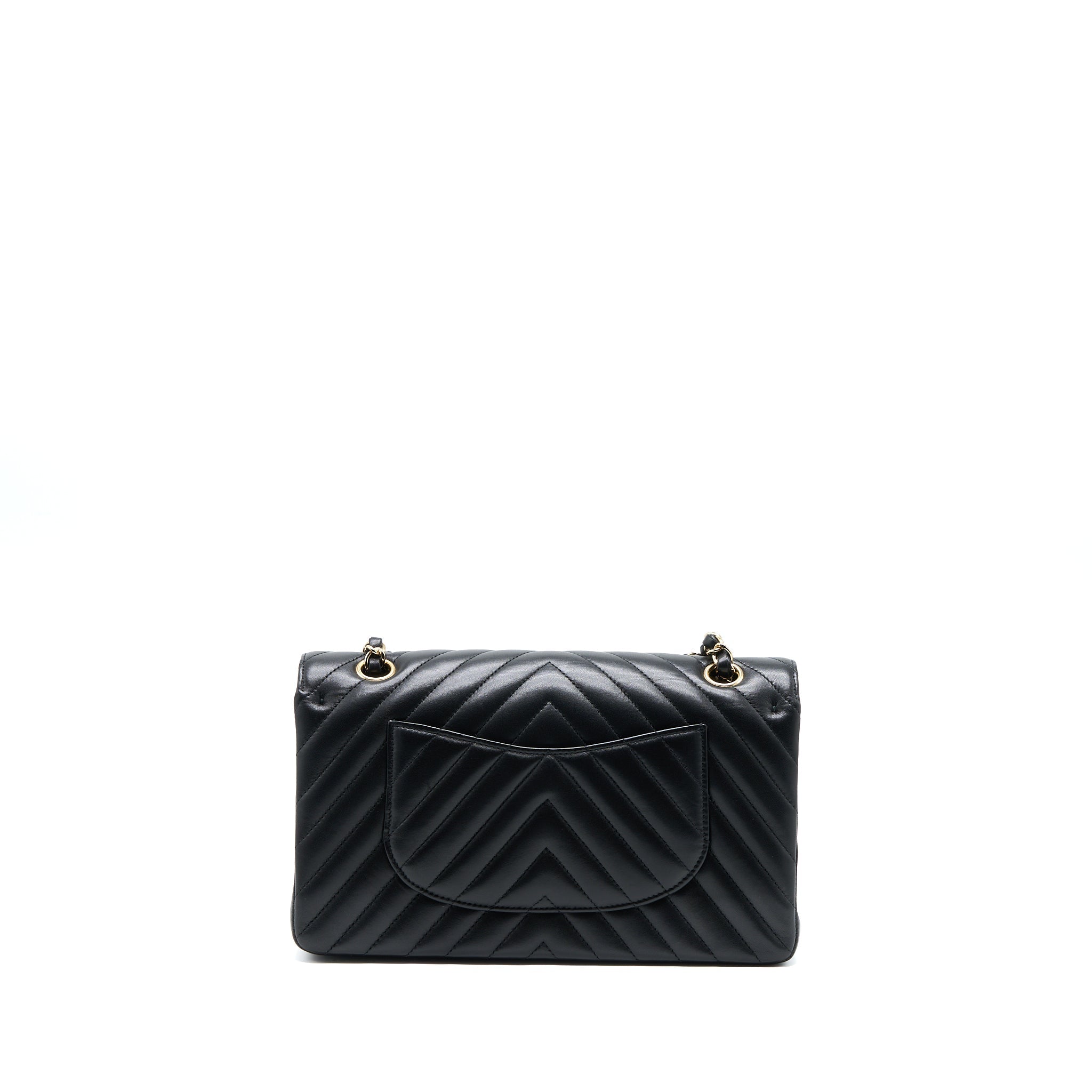 copy-of-chanel-medium-chevron-classic-double-flap-lambskin-black-lghw