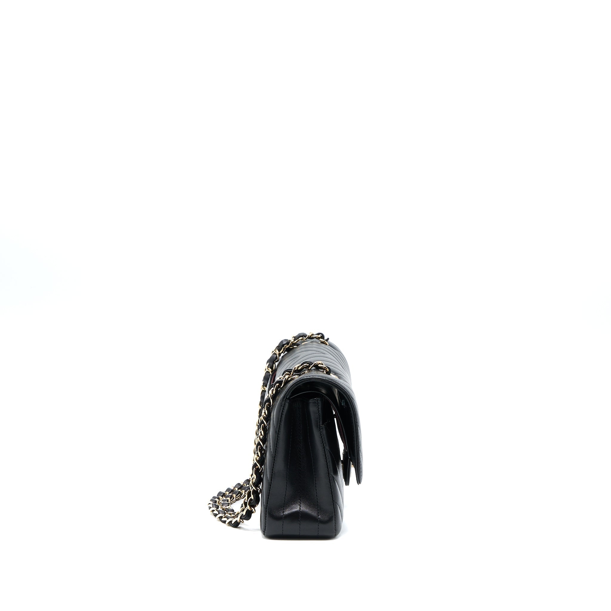 copy-of-chanel-medium-chevron-classic-double-flap-lambskin-black-lghw