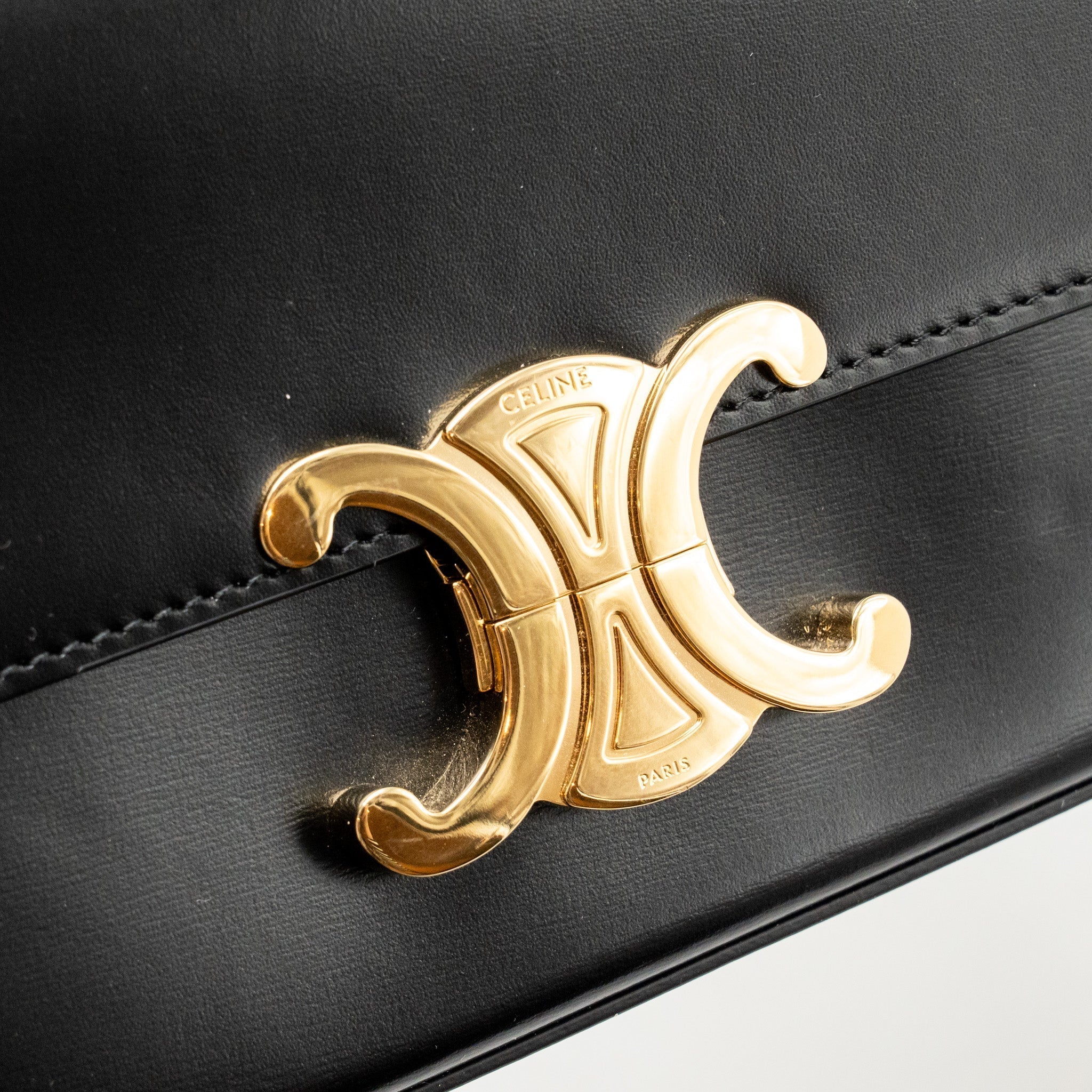 celine-triomphe-shoulder-bag-calfskin-black-ghw-copy