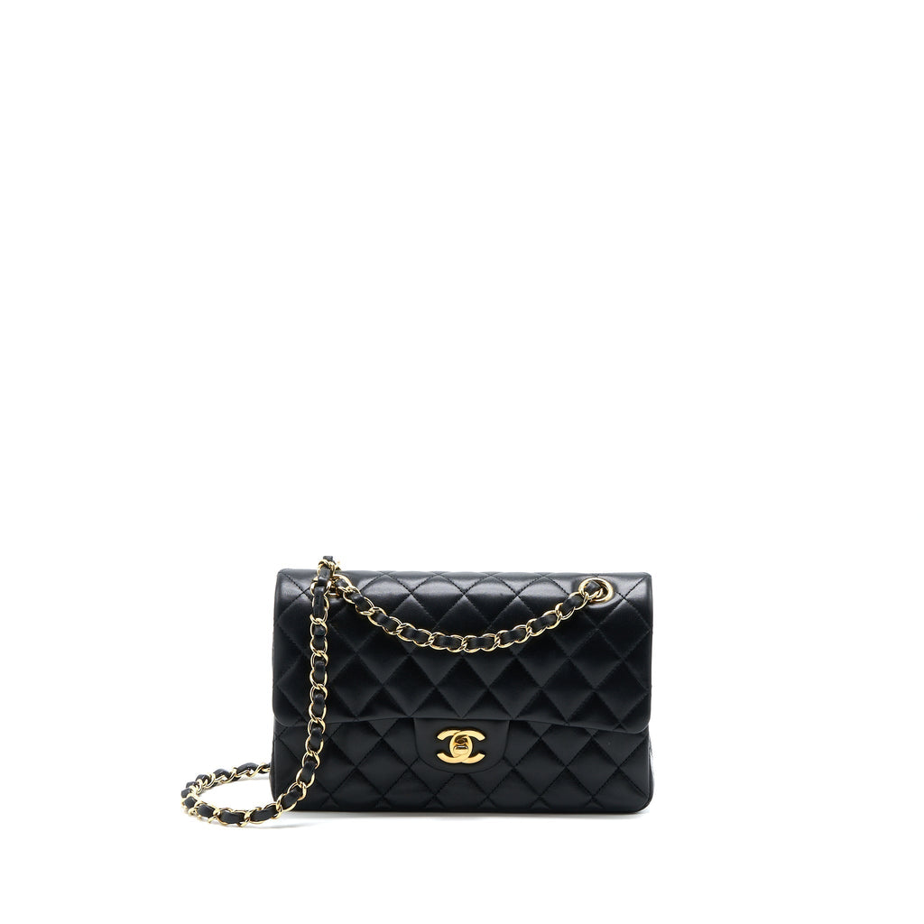 chanel-small-classic-double-flap-bag-lambskin-black-ghw-microchip
