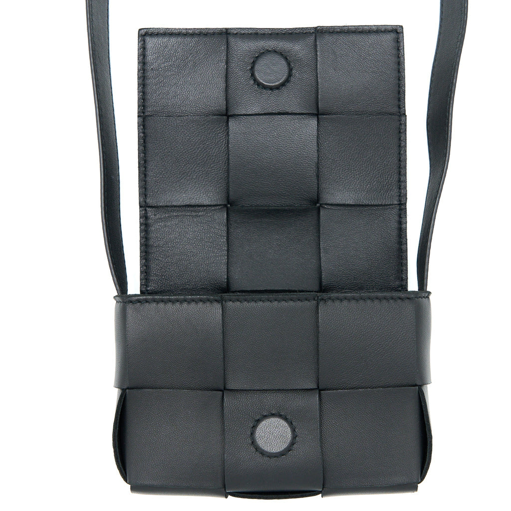 bottega-veneta-mini-cassette-intrecciato-crossbody-bag-black-lghw