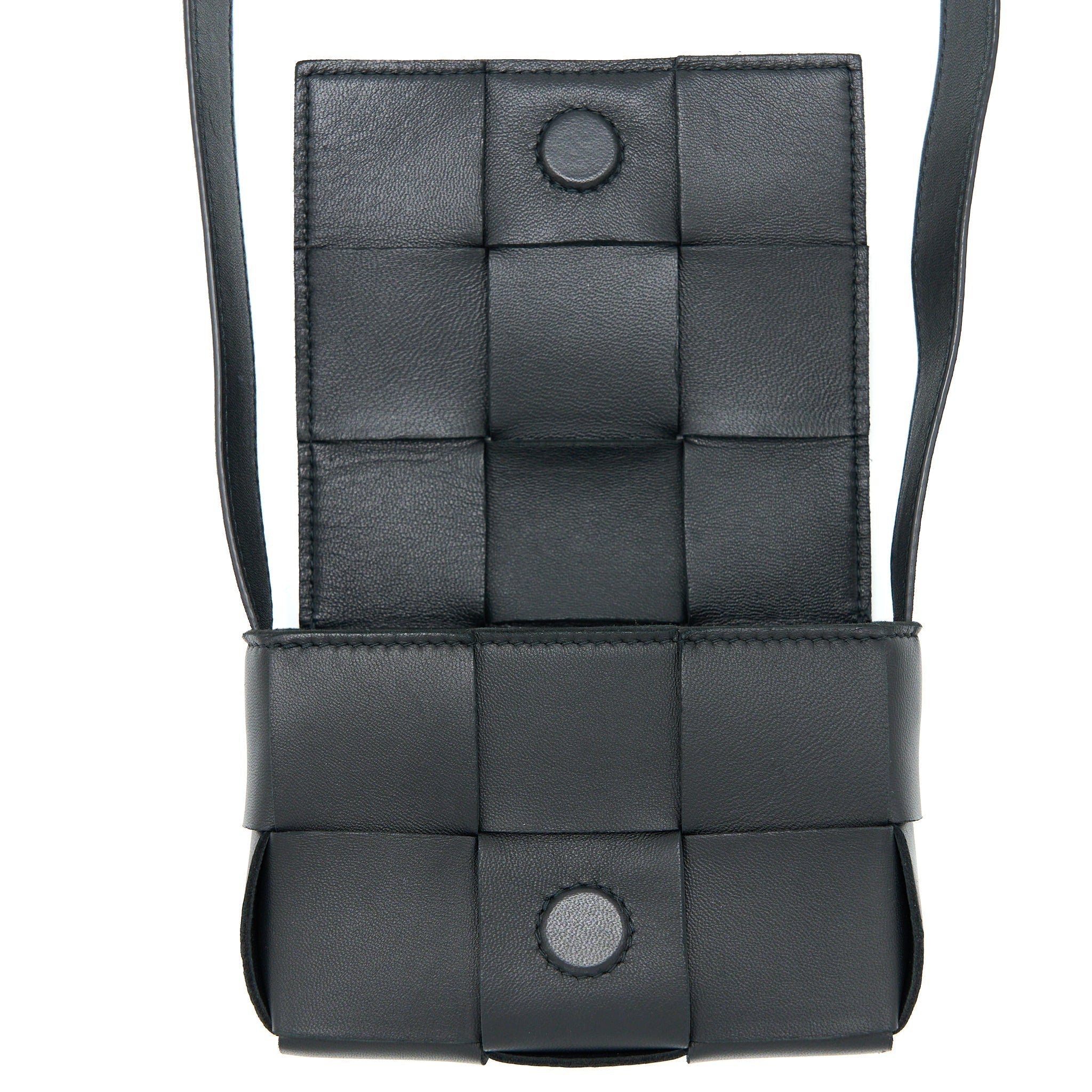 bottega-veneta-mini-cassette-intrecciato-crossbody-bag-black-lghw