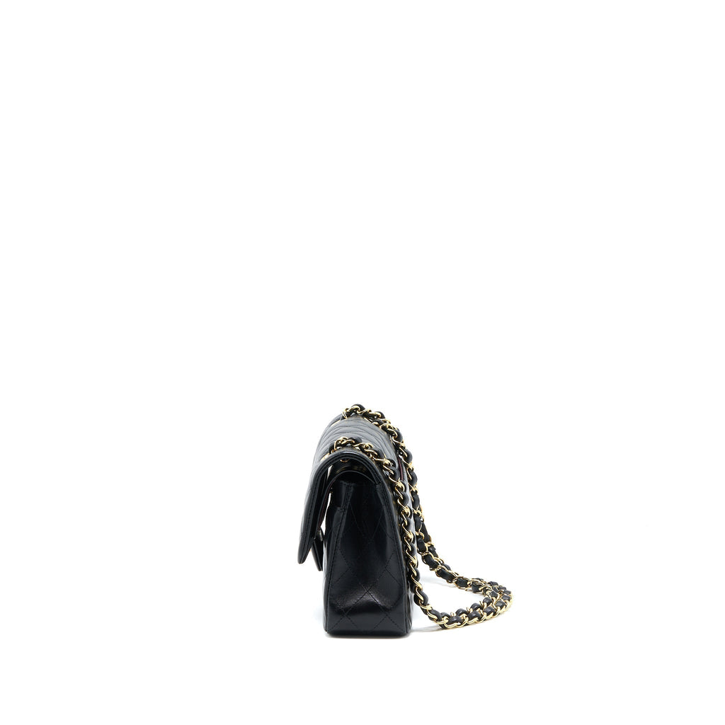 chanel-small-classic-double-flap-bag-lambskin-black-ghw-microchip